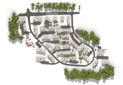 overhead design of community map