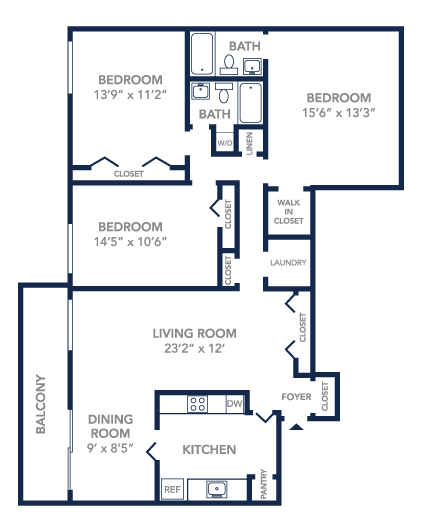 simplistic 2d floorplan